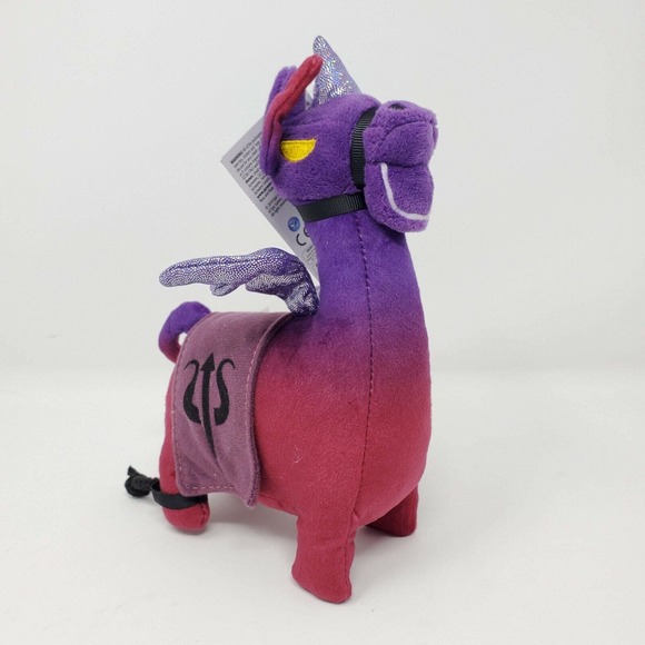 Fortnite Dark Llamacorn 9" Pegasus Unicorn Purple Stuffies Soft Toy Softie NWT - Picture 1 of 6